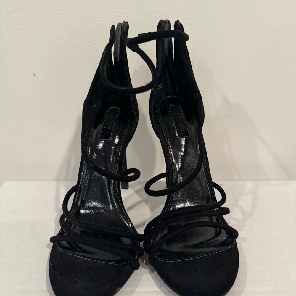 Forever 21 Black Strappy Heels
